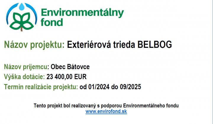 Fotka - Exteriérová trieda BELBOG